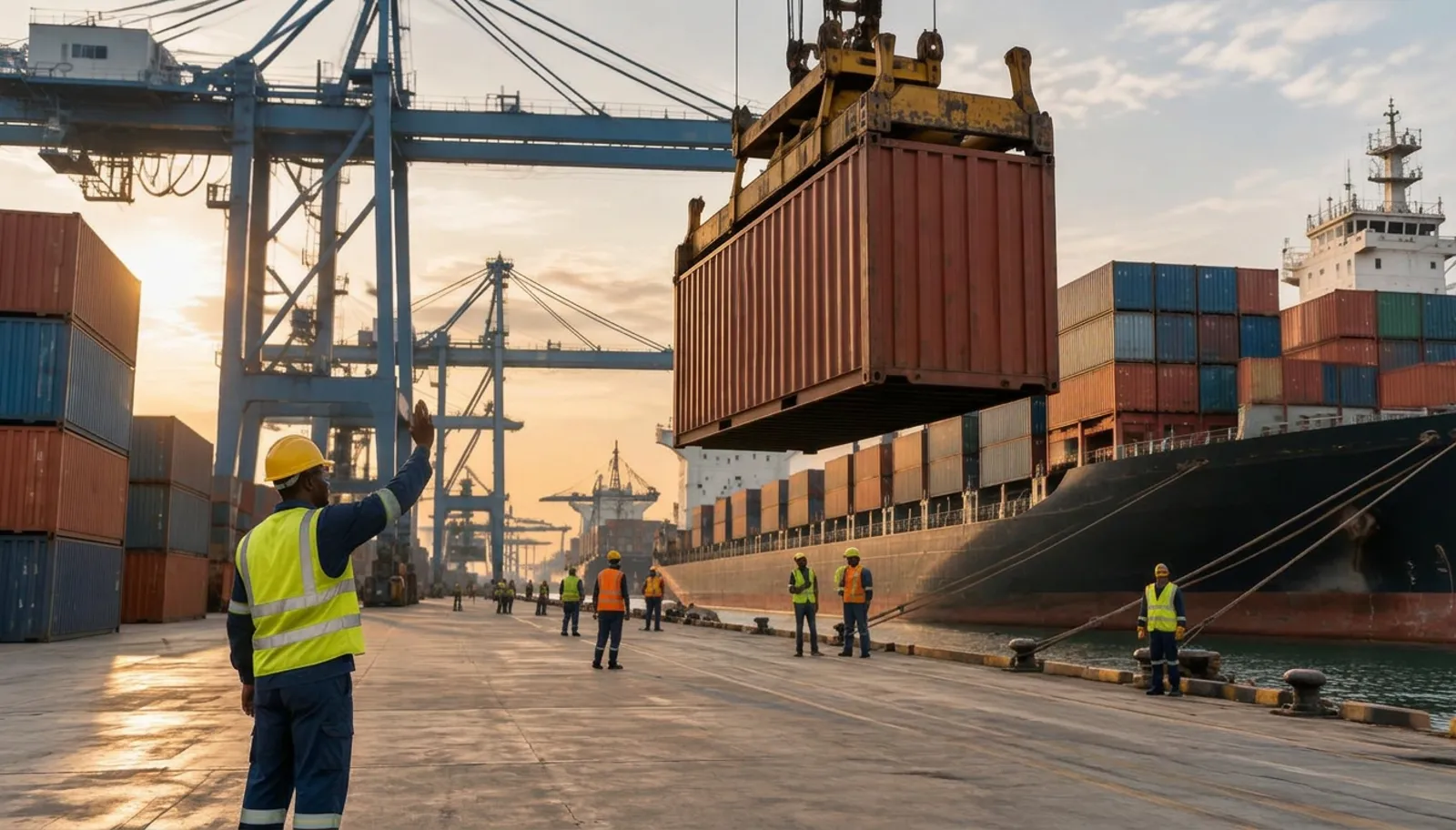 Cargo operations at a port